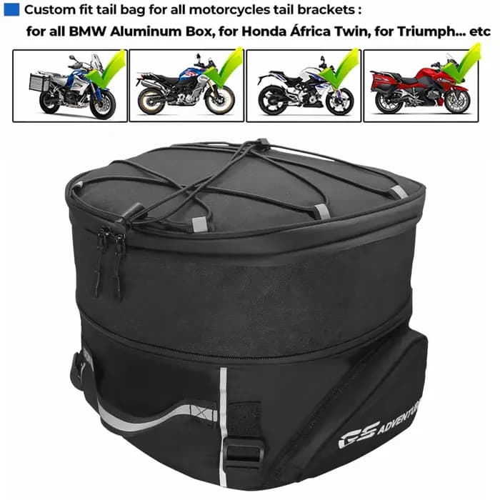 Sacoches arrière universelles pour bagages Hurcycles, sac de rangement de voyage, accessoires pour B