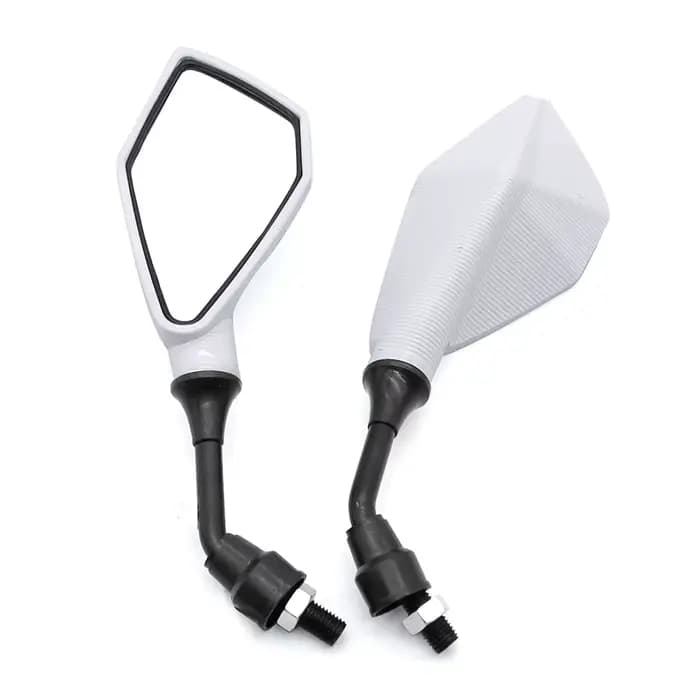 2 rétroviseurs latéraux réglables grand angle de 10 mm pour moto et vélo, pour une vision arrière sé