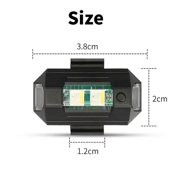 Lumières de moto Drone lumière stroboscopique USB LED Anti-Collision vélo avion nuit volant Mini cli