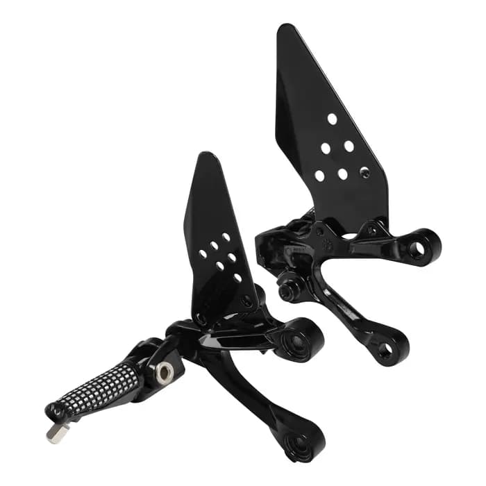 Jeu de supports de repose-pieds avant pour moto KAWASAKI Ninja ZX6R 2009-2018 ZX636 2013 2014 2015 2