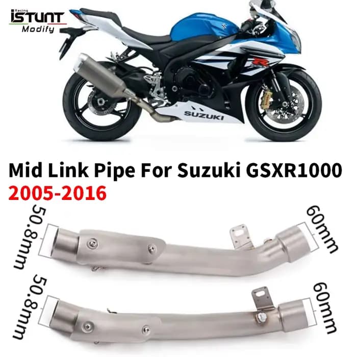 Tuyau de liaison intermédiaire modifié pour Suzuki GSXR1000, GSX R1000, GSPoly 1000, 2005-2016, syst