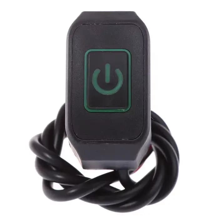 Bouton étanche pour interrupteur modifié pour moto, avec lumière LED, klaxon de phare, bouton marche