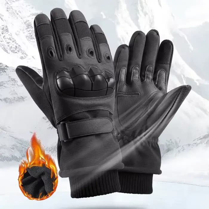 Gants de moto d'hiver résistants au froid, doigt complet, militaire, extérieur, sport, motocross, no