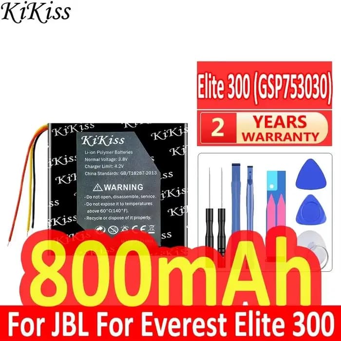 Batterie pour écouteurs sans fil, 800mAh, pour Jbl E45BT, pour Everest Elite 300 E55BT, casque GSP75