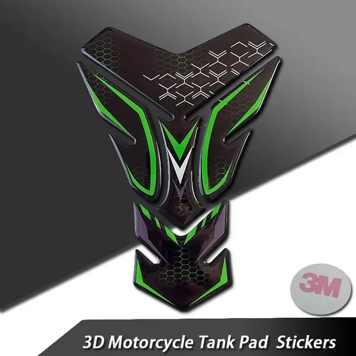Autocollants 3D de protection de tampon de réservoir de moto, autocollants, accessoires pour Kawasak