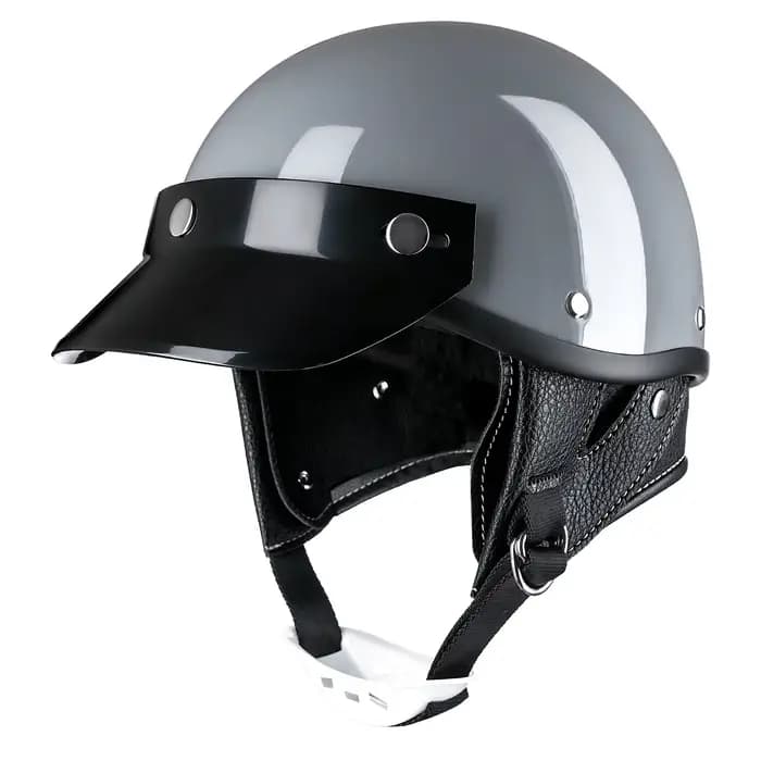 Casque demi-casque vintage élégant Evomosa – Léger, visage ouvert, avec doublure respirante, équipem