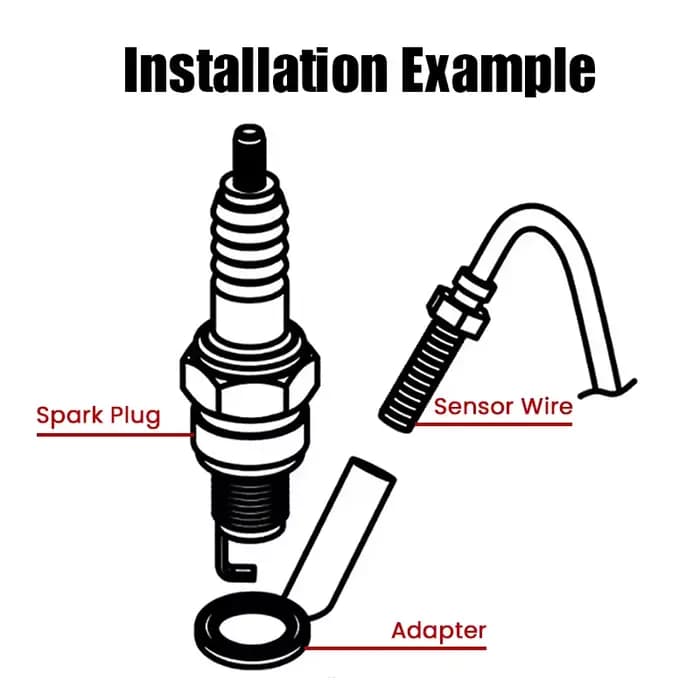 Capteur de température de culasse de moto norxi mini carré instrument numérique humidité pour moto n