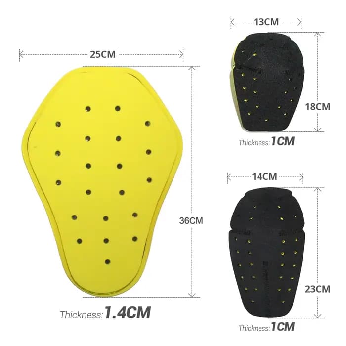 Équipement de Protection pour Moto, genouillère, insert de Moto, armures corporelles EVA, épaules de