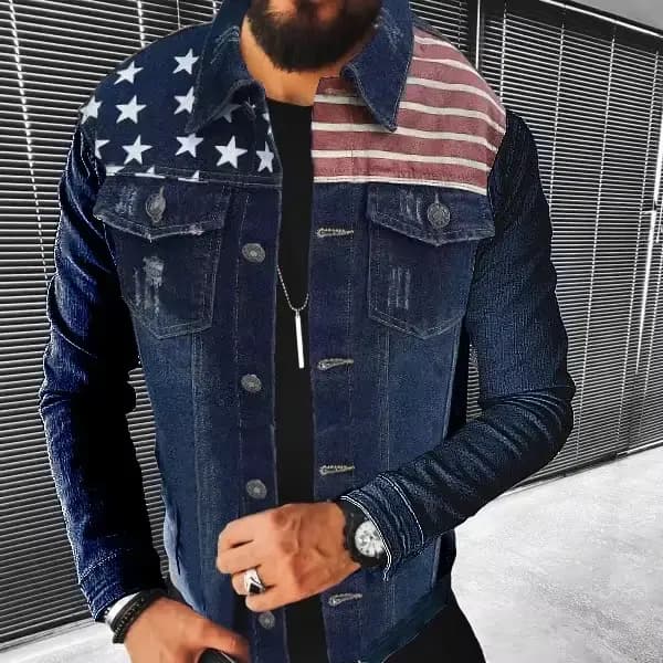 Nouvelles Vestes en Jean pour Hommes 2026 – Collection Printemps-Automne – Coupe Slim Décontractée e