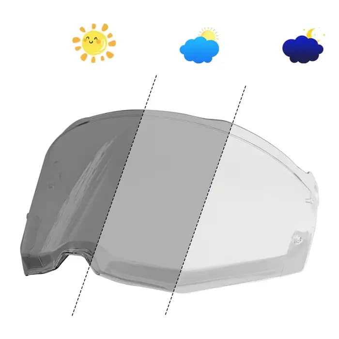 Visière photochromique pour casque, pare-soleil pour LS2 MX702 PIONEER II