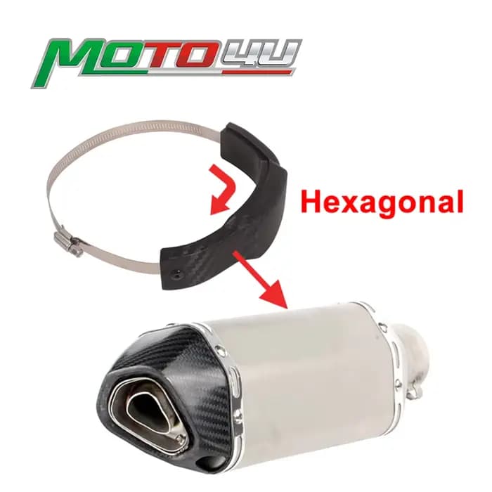 Protecteur d'échappement Hexagonal, couvercle de protection coulissant 100MM-140MM, accessoires univ
