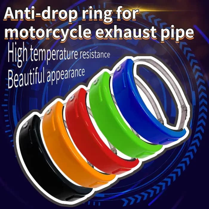 Accessoires de moto de haute qualité 100-155mm, protecteur d'échappement rond universel, anneaux de
