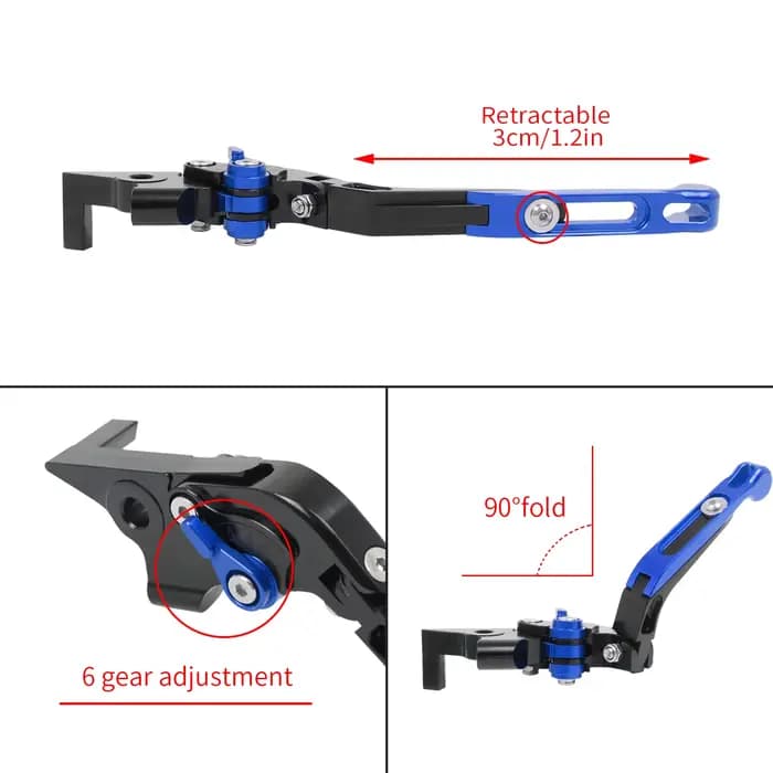 Accessoires de moto leviers d'embrayage de frein pliants poignées de guidon pour YAMAHA YZF R3 YZFR3