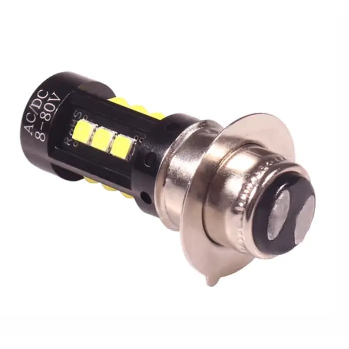 1 pièces H6M P15D LED phare de moto blanc PX15D P15D-25-1 ampoule pour Scooter cyclomoteur moteur ph