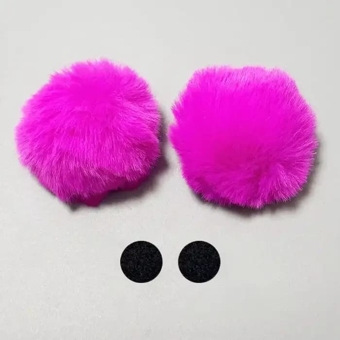 Autocollants Oreilles de Chat en Peluche pour Casque de Moto, Décoration de Motocross, Cosplay, Visa