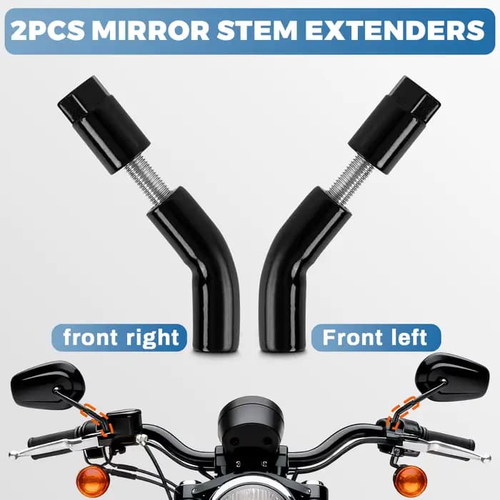 Extension de tige de rétroviseurs de moto, adaptateur Riser pour Harley Sportster X883 1200 Iron 883