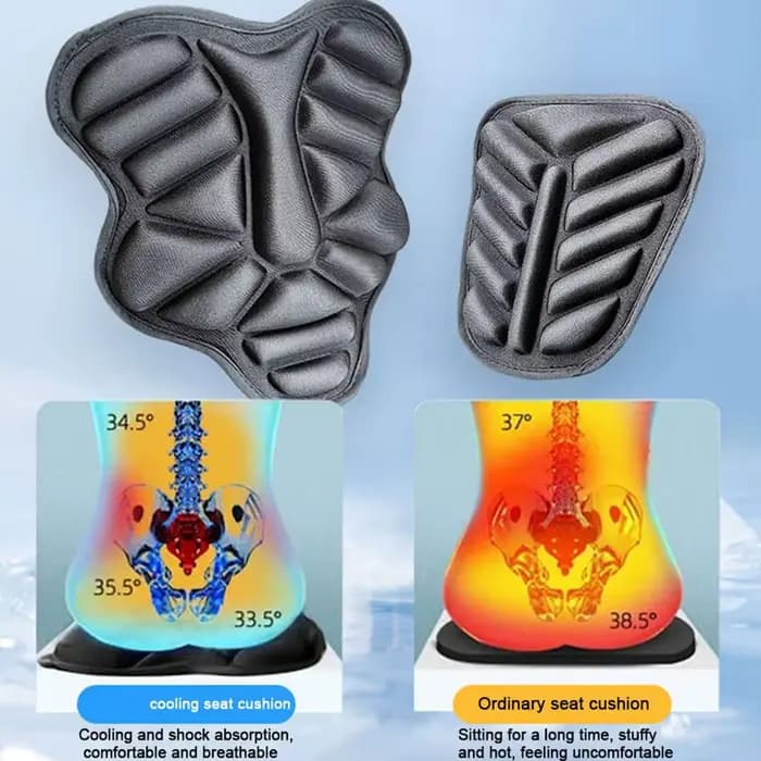 Coussin de siège de moto 3D universel absorbant les chocs, coussin de gel confortable, respirant, ho