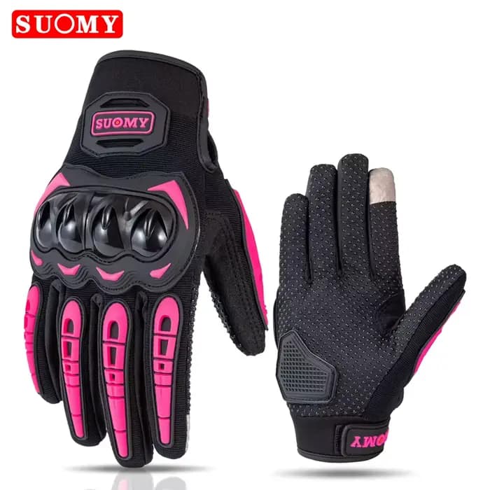 Suomy Lady rose gants de Moto femmes été maille respirant Motocross Moto Moto gants de course écran