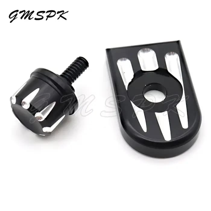 Kit de languettes d'écrou de vis de boulon de siège de garde-boue arrière de moto, couvercle de bout