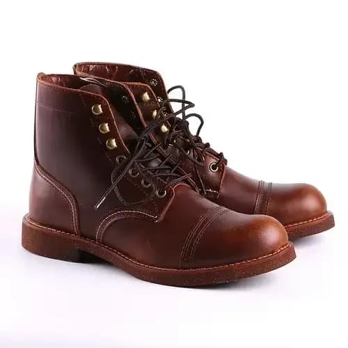 Marque hommes bottes moto ailes faites à la main en cuir véritable affaires bottes de mariage décont