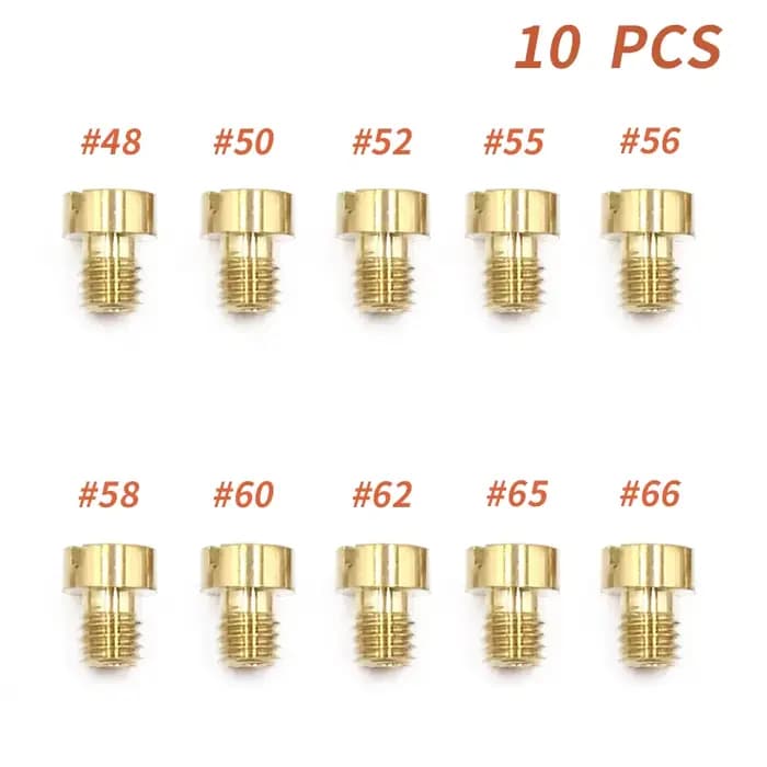 Jet principal de carburateur M5 pour Dellorto SHA SHB UA UB PHBG VHB-CS VHBT-CS # 30-140 Kits de Jet