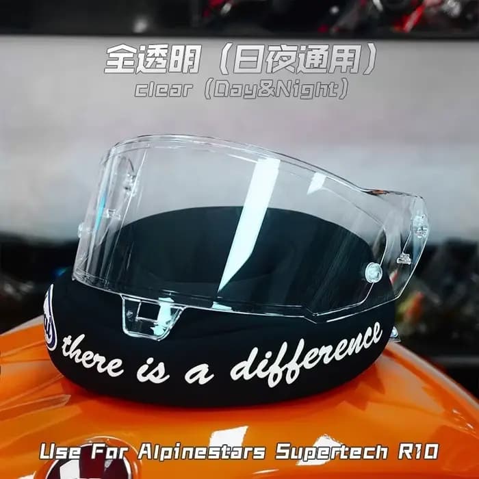 Lentille de visière PC Anti-UV pour casque de moto, pour Alpinestars Supertech R10