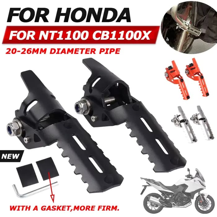 Repose-pieds avant de moto pour Honda, pinces, pédales, accessoires, NT1100, CB1100X, NT 1100, CB 11