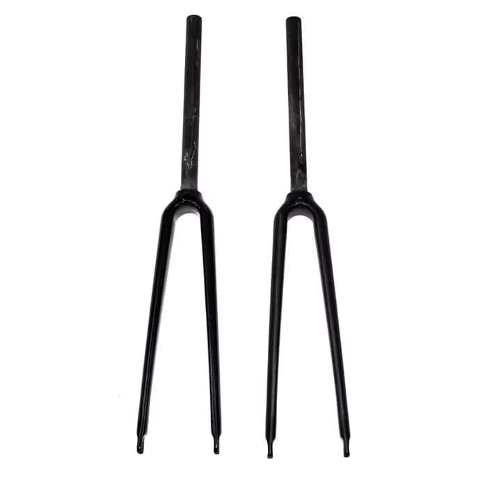 Date 700C 25.4mm course vélo de route brillant mat 3K UD fourche entièrement en fibre de carbone pis