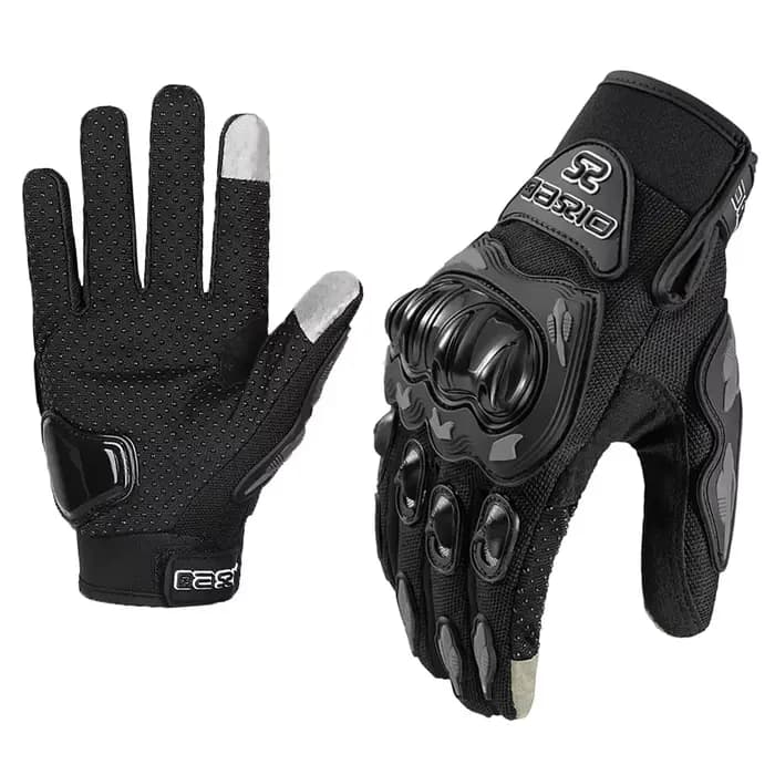 Gants d'escalade de moto en maille d'été, accessoires de moto hors route pour écran tactile de doigt
