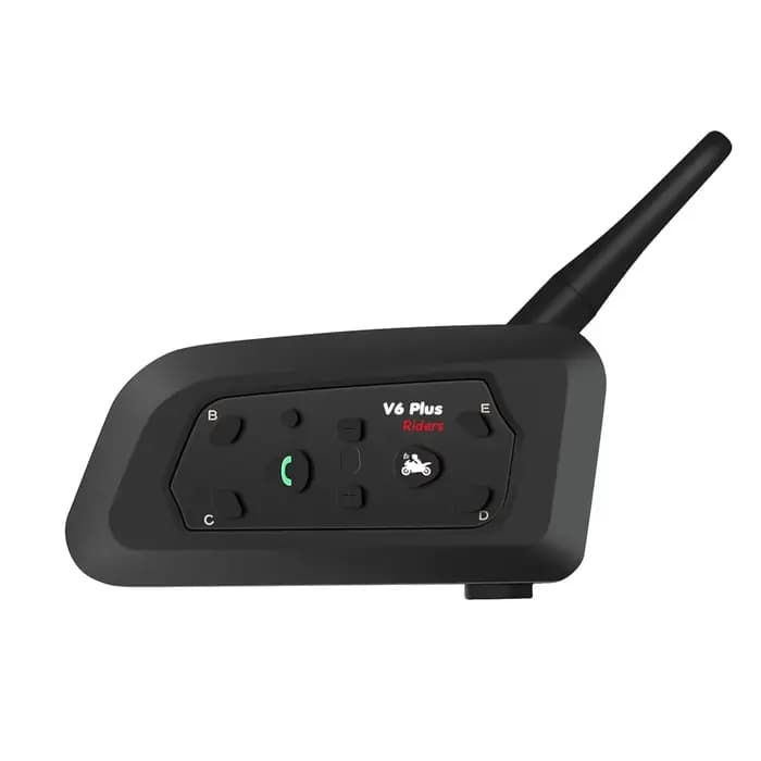 Casque de moto universel avec intercom Bluetooth, système d'intercom pour 6 utilisateurs, pour la co