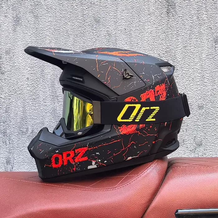 Casque de moto de course tout-terrain vélo speed drop DH casque complet rallye casque tout-terrain