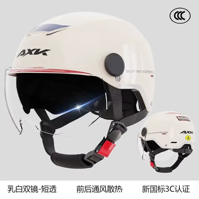 Casque de moto électrique pour homme et femme, protection solaire, scooter électrique, sécurité, été