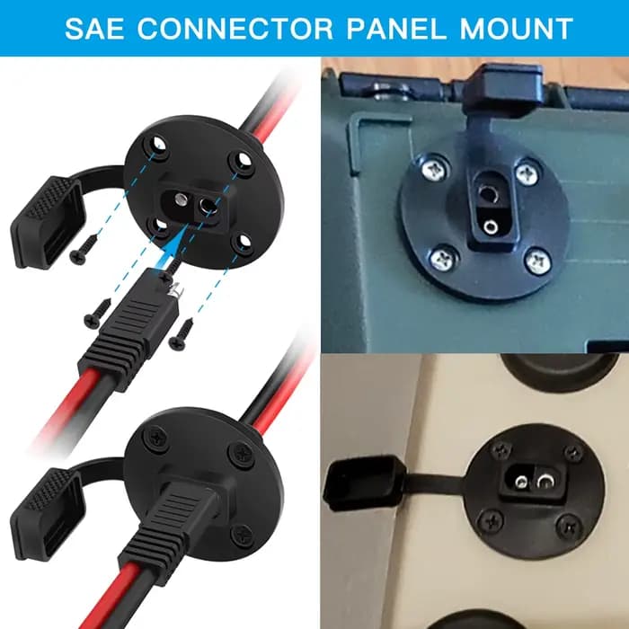 Câble d'extension SAE 12awg, résistant aux intempéries, connexion rapide, panneau solaire encastré,