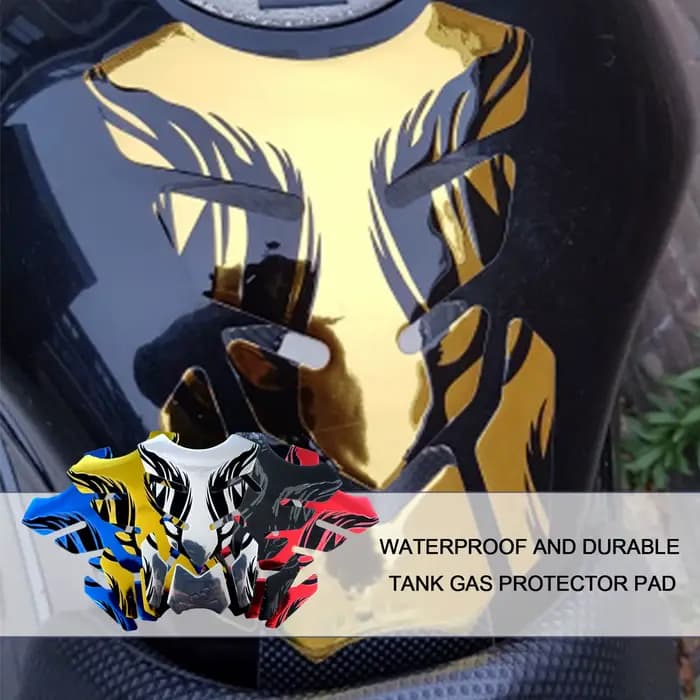Autocollant de moto en arête de poisson 3D, couvercle de protection d'huile pour réservoir Vstrom 65