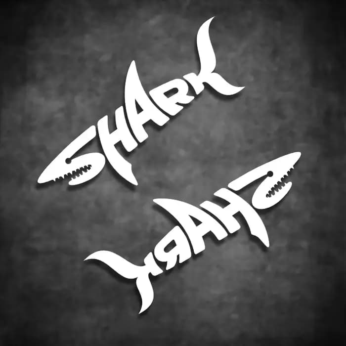 Autocollants pour casque de moto requin, Logo de visière Cool, décalcomanies créatives en vinyle, co