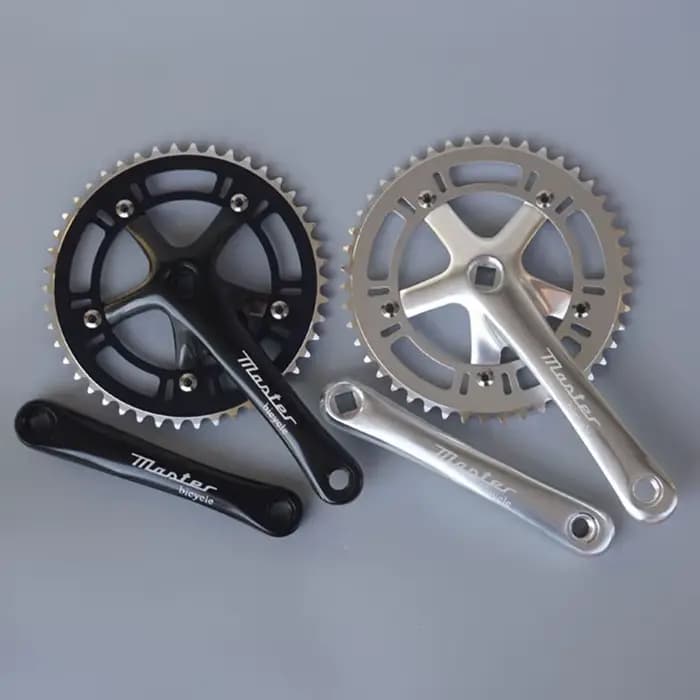 Fixie vélo rétro vélo roue à chaîne à vitesse unique 46T 130BCD manivelle 170mm en alliage d'alumini