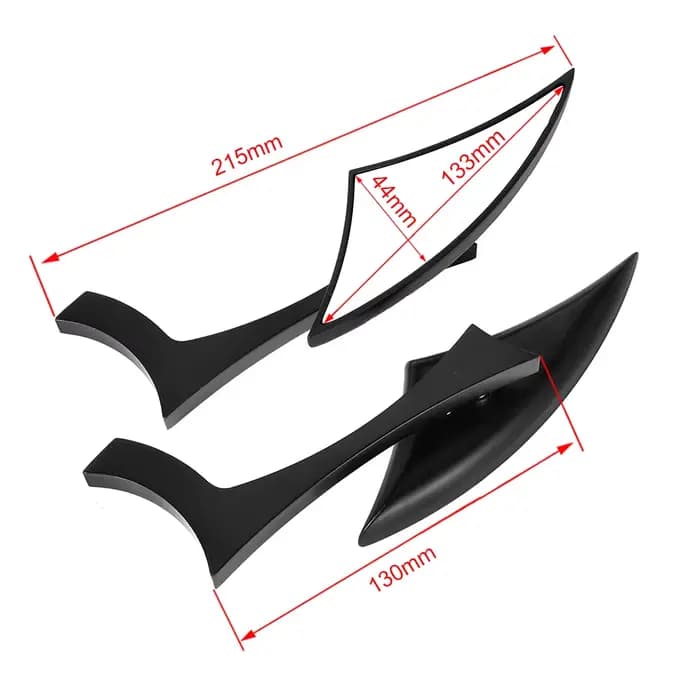 Rétroviseurs universels noirs pour moto, pour Harley Dyna Street Bob Cruiser Chopper