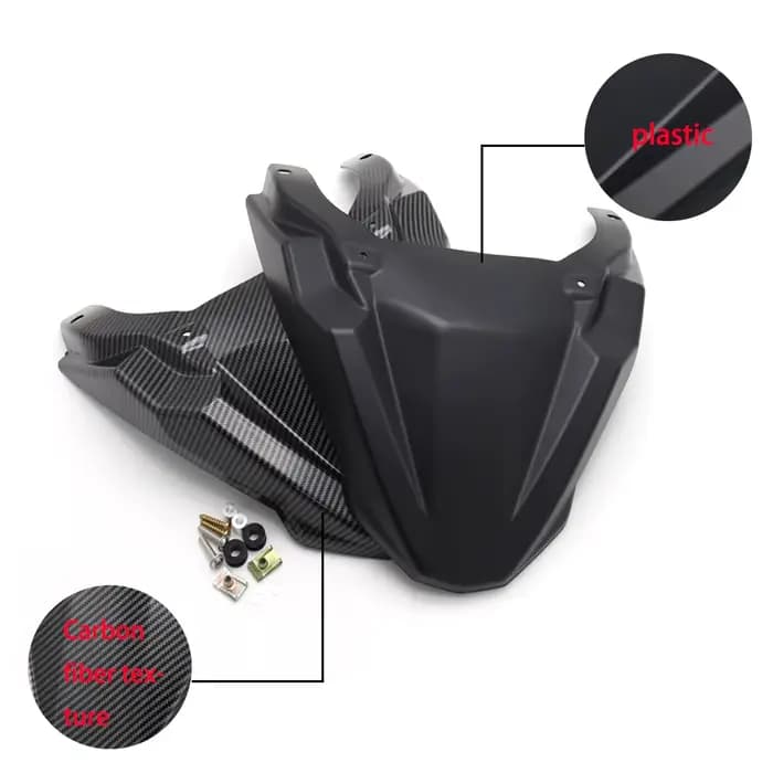Garde-boue de roue avant texture fibre de carbone, pour Yamaha MT 09 Tracer 900 GT FJ09 18 2019 2020