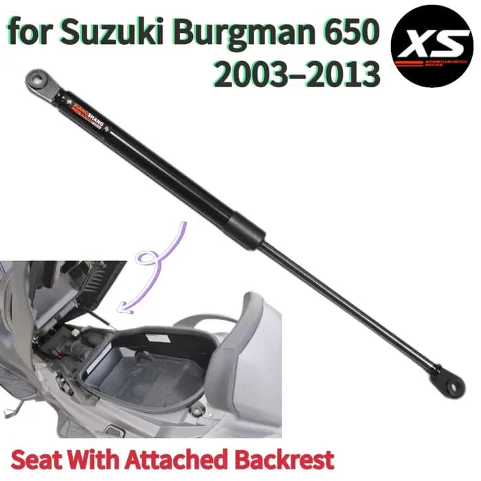 Amortisseur de siège pour Suzuki Burgman 650 AN650 2003-2013 avec vérin de réglage du dossier intégr