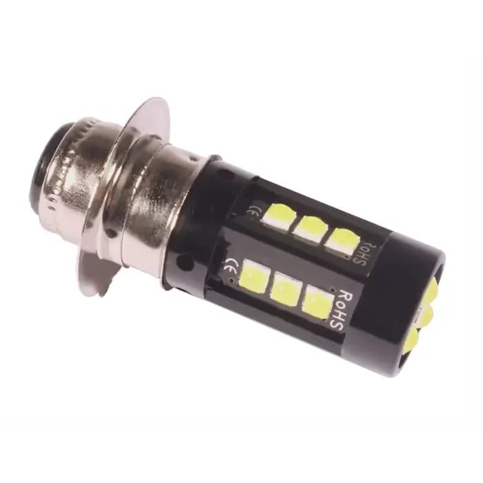 1 pièces H6M P15D LED phare de moto blanc PX15D P15D-25-1 ampoule pour Scooter cyclomoteur moteur ph