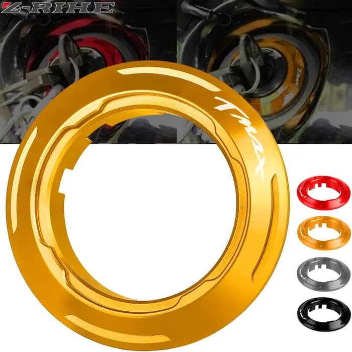 Couvercle de commutateur d'allumage de moto, anneau de protection pour interrupteur à clé, pour Yama