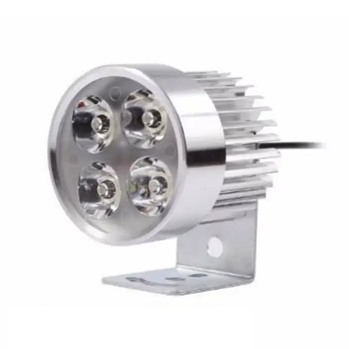 Phare antibrouillard étanche pour moto, budgétaire de sauna, conduite DRL, 4LED, 12 V-85V