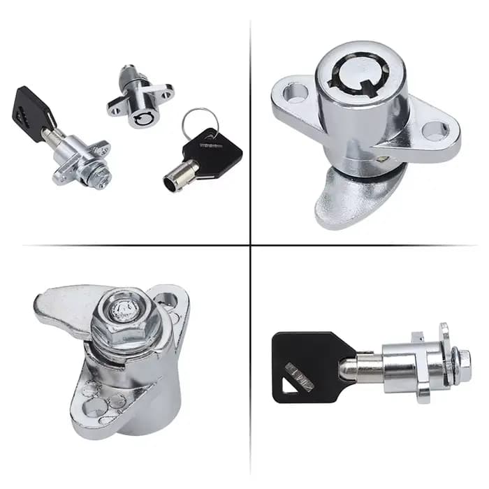 Jeu de serrures de sacoche rigide à 4 clés, pièces de moto pour Harley Touring Road Glide Road King