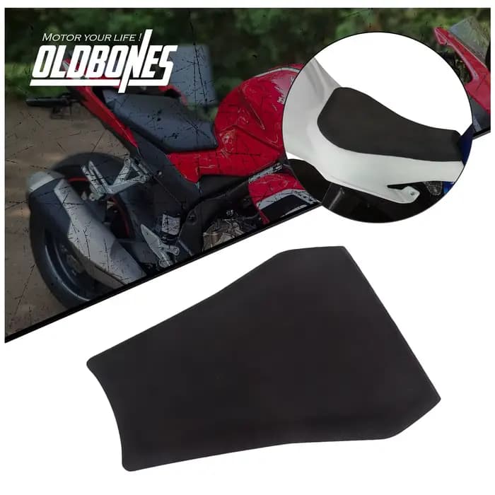 Coussin de siège/coussin en mousse pour course de moto, 15MM d'épaisseur, noir, doux, confortable, p