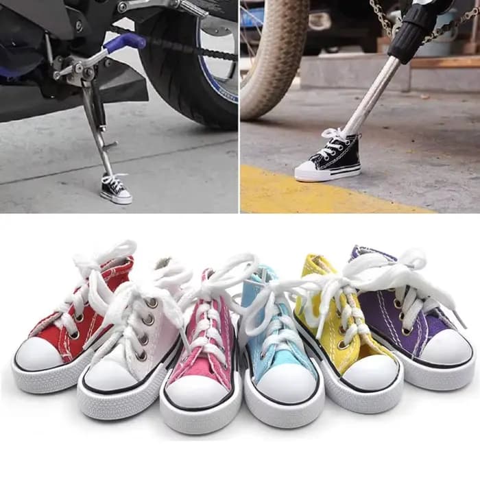 Support latéral de moto en toile, support de pied de mini chaussure, support de déclinaison de moteu