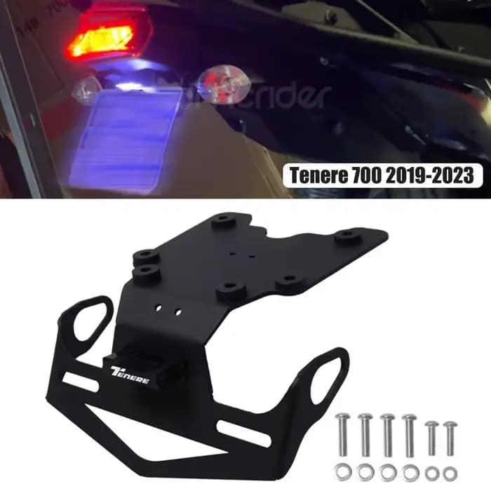 Support de plaque d'immatriculation arrière de moto, avec éliminateur de garde-boue arrière léger po