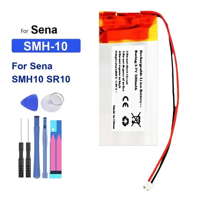 Batterie pour écouteurs Sena SMH10 SR10 500 mAh haute capacité Smh-10