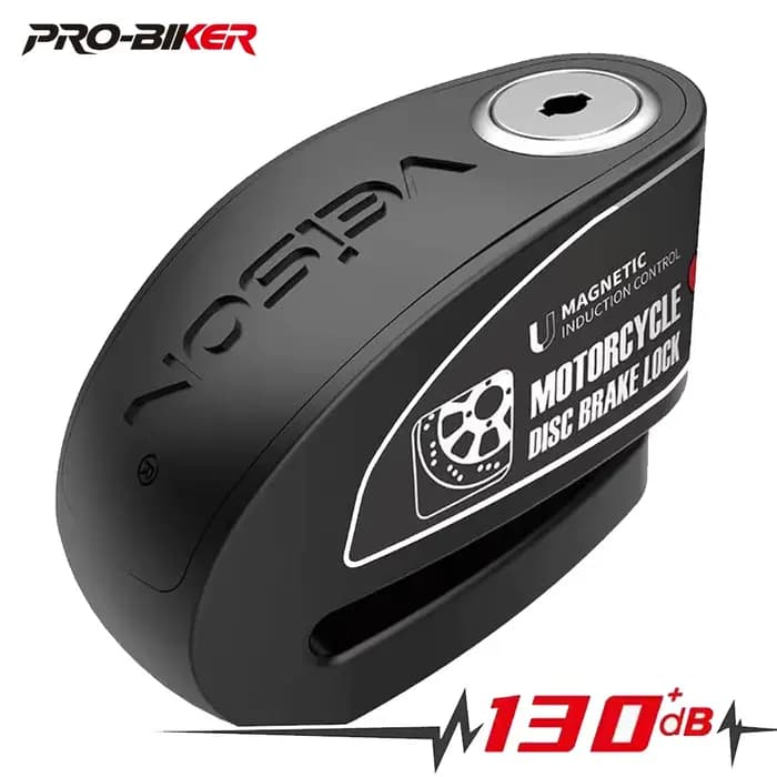 Serrure d'alarme étanche pour moto, serrure de disque de vélo, alarme intelligente contrôlable, serr