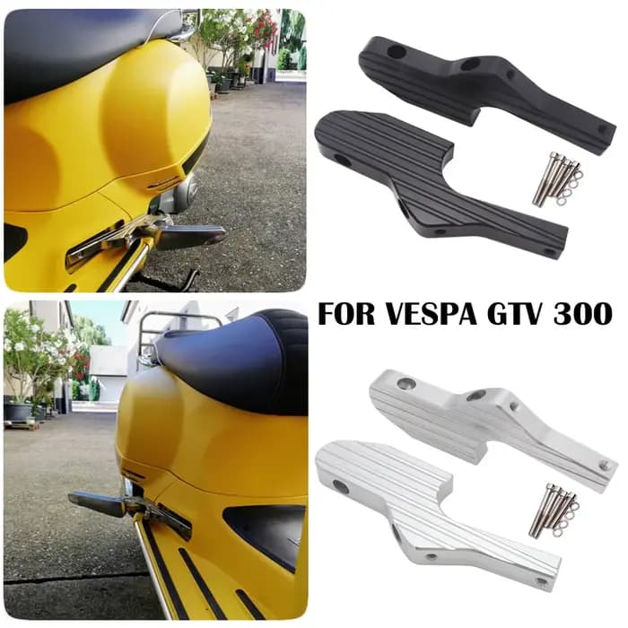 Nouvelles Extensions de repose-pieds de passager, pour Vespa GT GTS GTV 60 125 200 250 300 300ie Ves