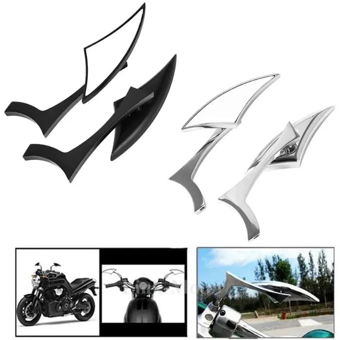 Rétroviseurs universels noirs pour moto, pour Harley Dyna Street Bob Cruiser Chopper